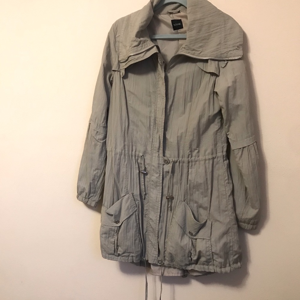 Beige fall jacket